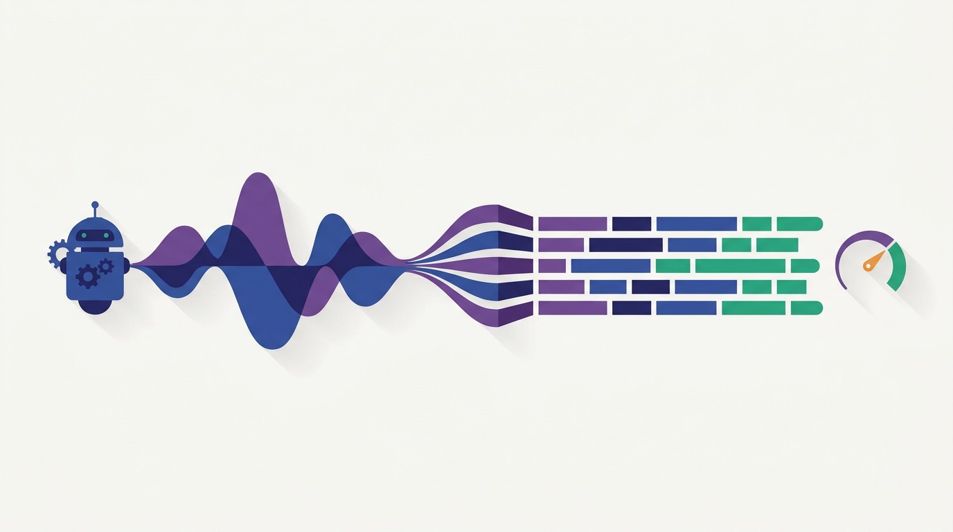 An AI voice agent turning a conversation into structured, analysable call data
