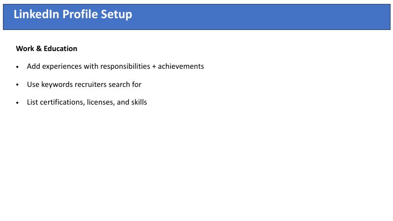 Slide 7 of ITRC's resume-writing PDF: a title bar and bullet points on a white background